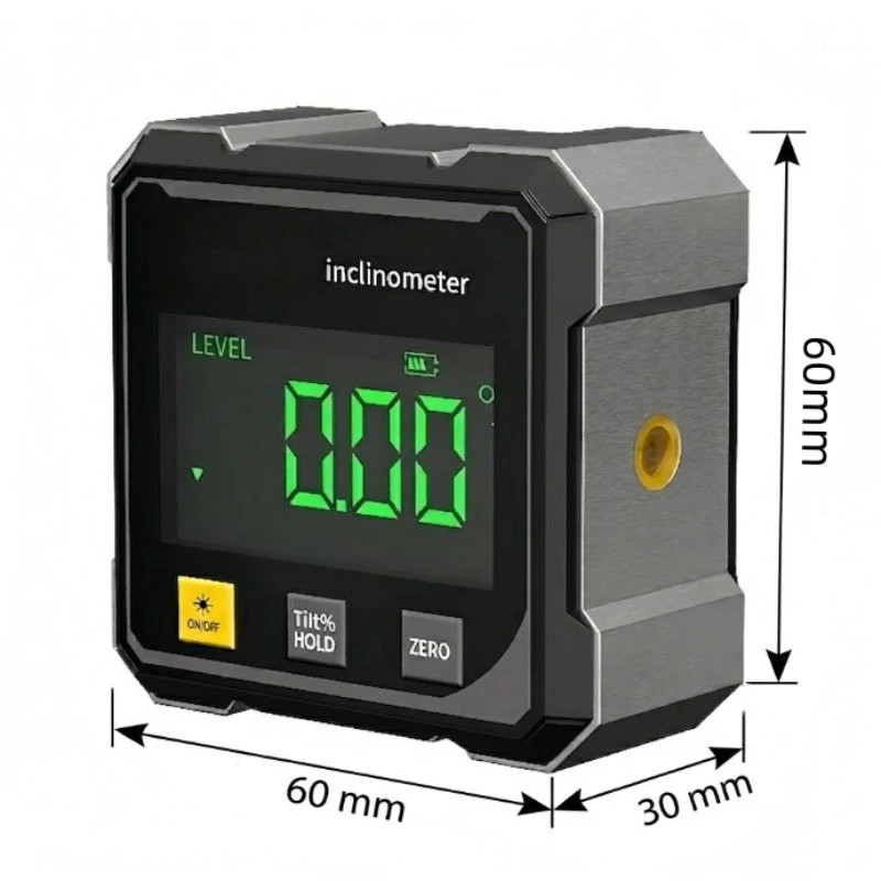 360° Digital Angle Finder Magnetic Laser Inclinometer Rechargeable USB ...