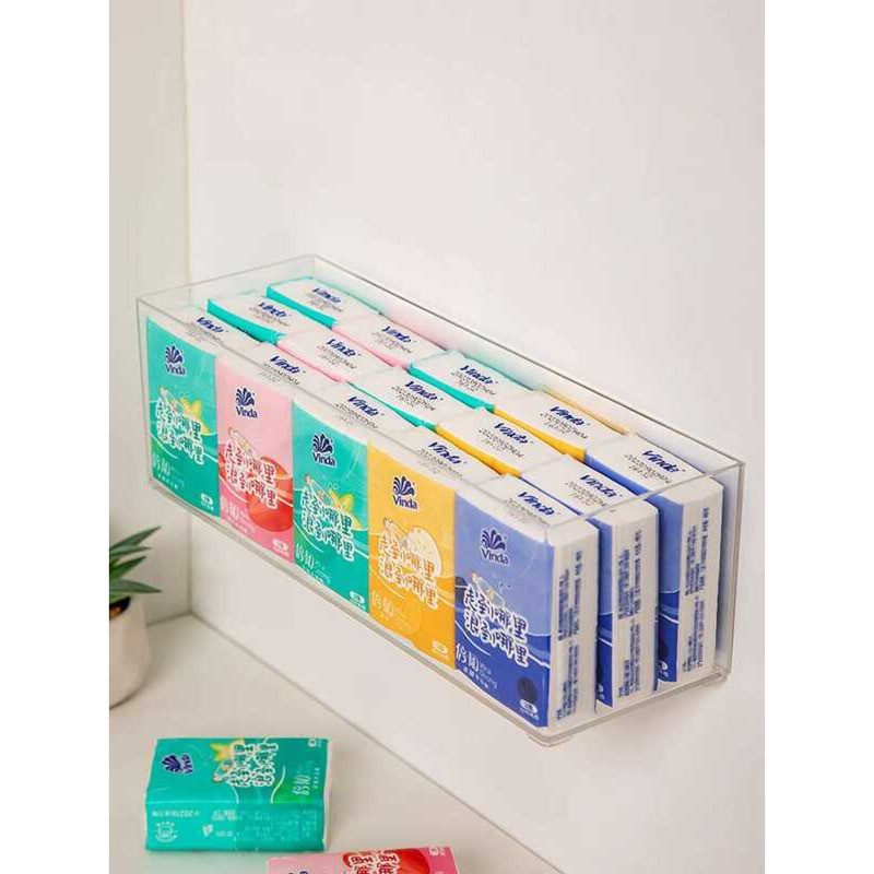 Wall-Mounted Entryway Handkerchief Paper Storage Box Small Pack Facial ...