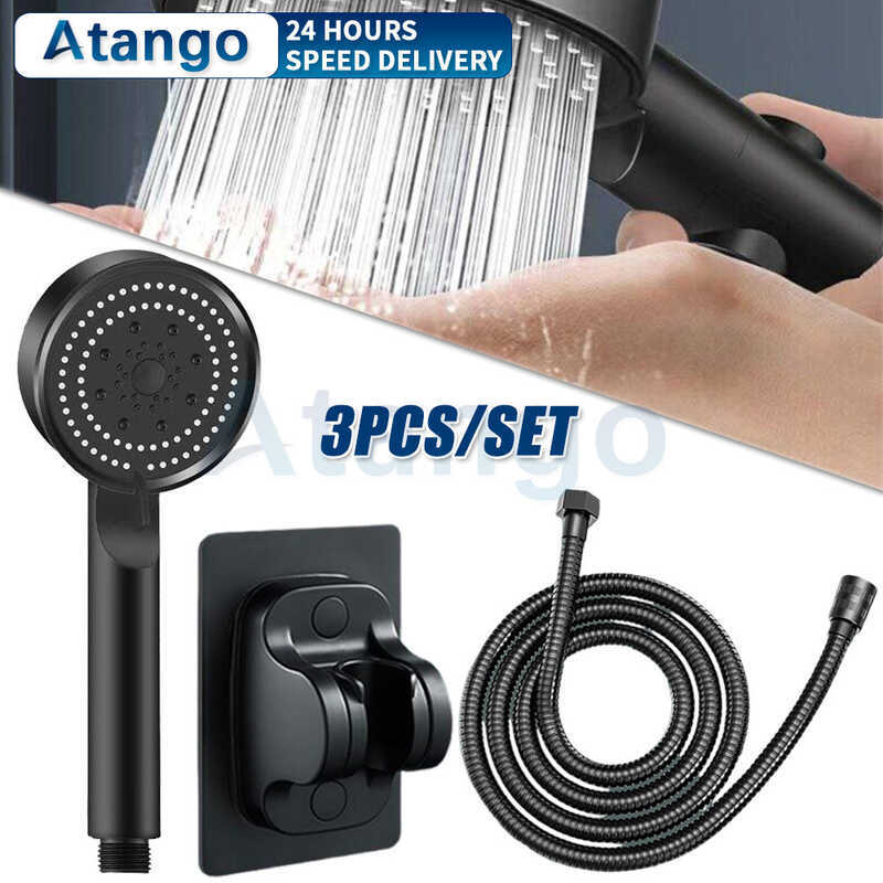 3 In 1 Shower Set For Bathroom With Hose & Bracket Head Pressure Boost ...