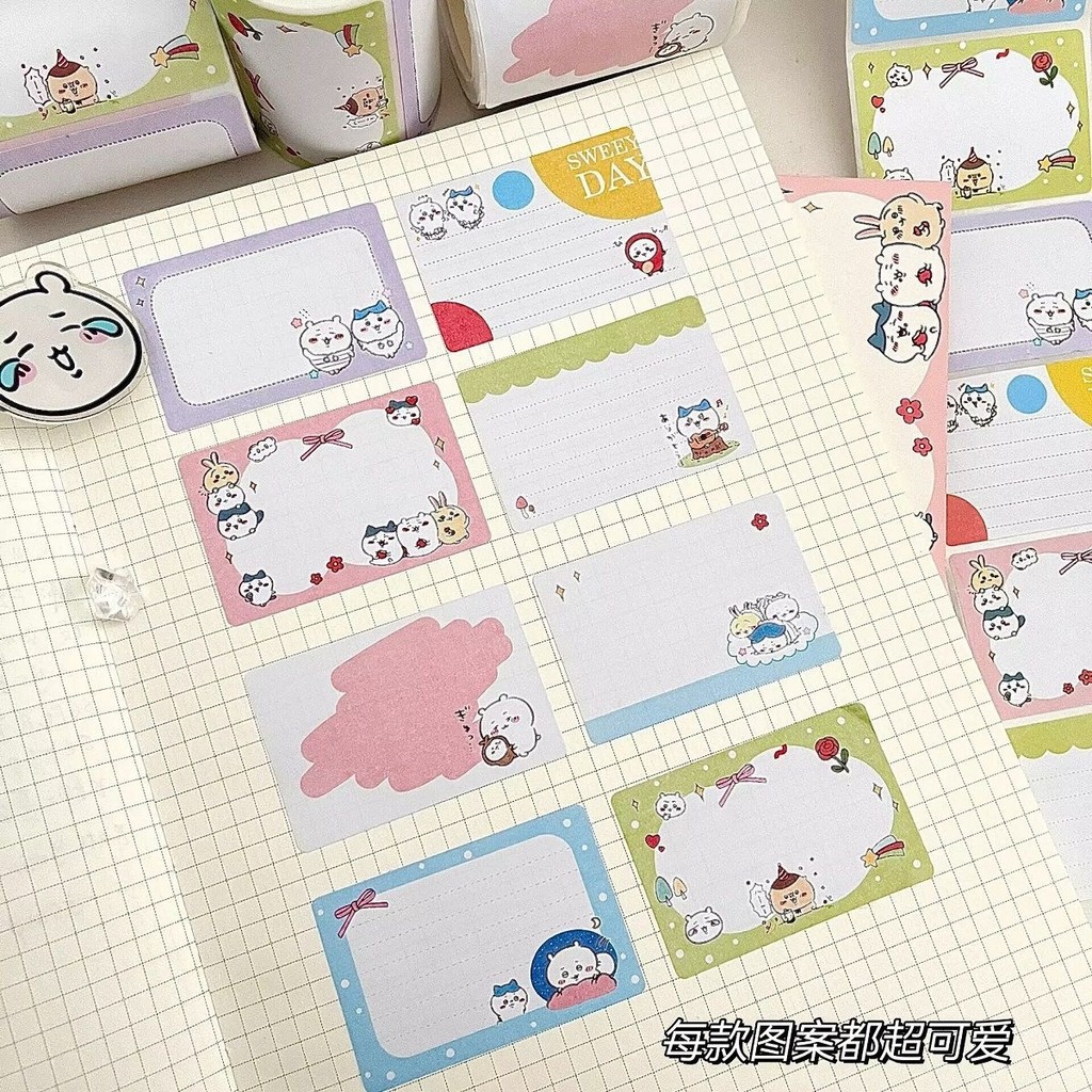 150PCS/roll New Chiikawa Sticky Notes Cute Cartoon Student Account ...