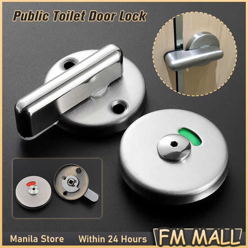 HOL Lock Indicator Lock, Stainless Steel Rotating Privacy Door Bolt ...