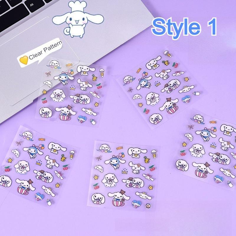 PVC Transparent Stickers Creative Cartoon Cute Kid Hand Account Diary ...