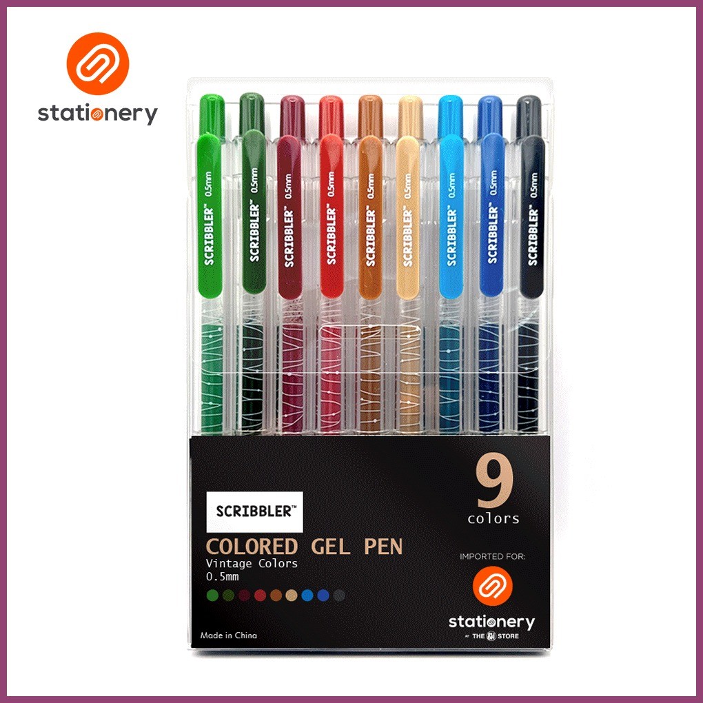 Scribbler Gel Pens 9 Colors | Shopee Philippines