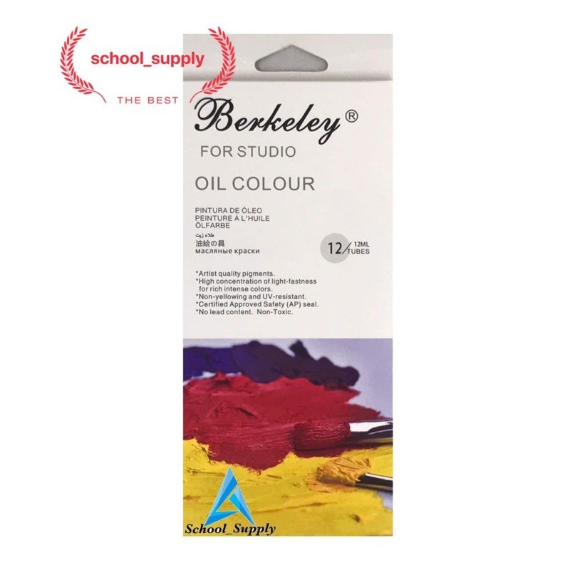 Berkeley Oil Colour Paint Set (12tubes/12ml) | Shopee Philippines