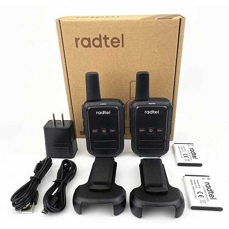 Radtel RT12 Mini Walkie Talkie Portable Two Way PMR FRS Radio ...