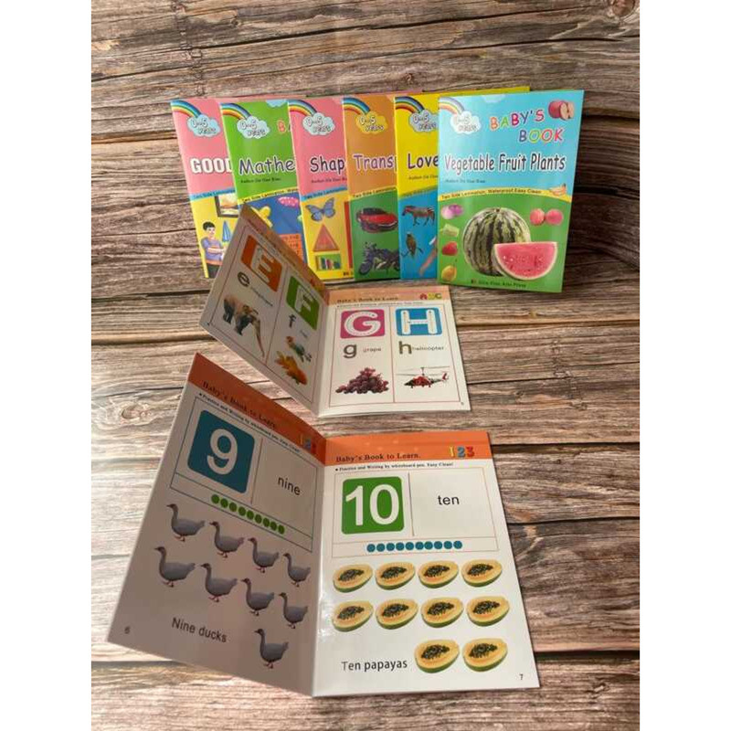 JLT Set Of 8’S Baby Learning Books 121 | Shopee Philippines