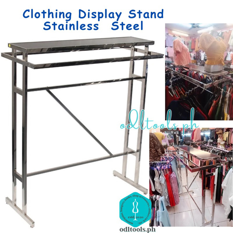 Stainless Steel Heavy Duty Bazaar Clothes Display Rack | Shopee Philippines