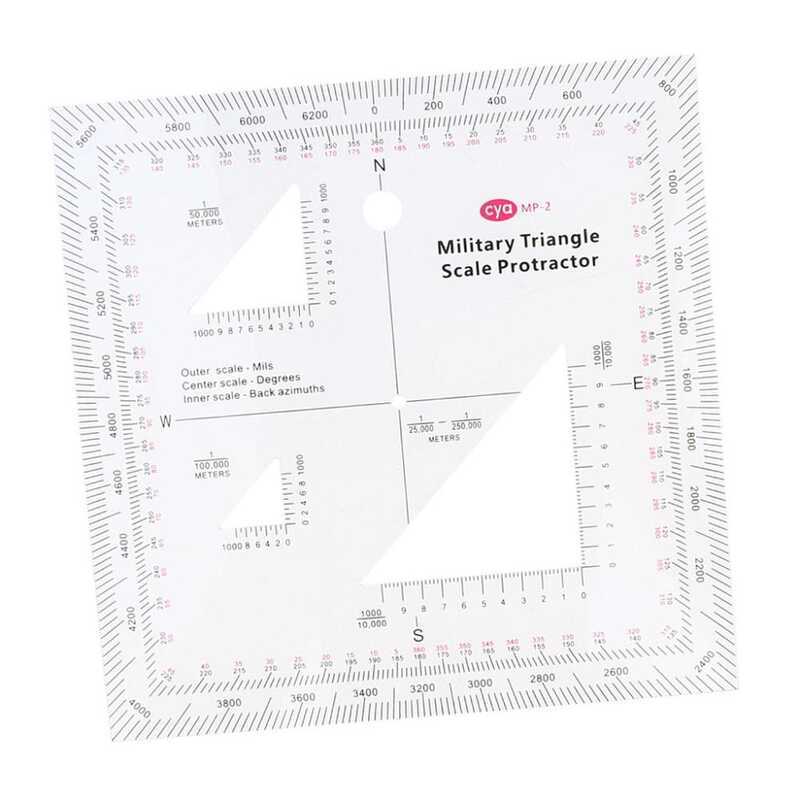 Segolike 5 X5 Military Utm/Mgrs Coordinate Scale Protractor GTA For Map ...