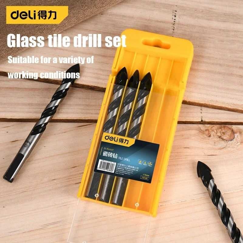 Deli Multifunctional Triangle Drill Bit Diamond Set Ceramic Tile ...