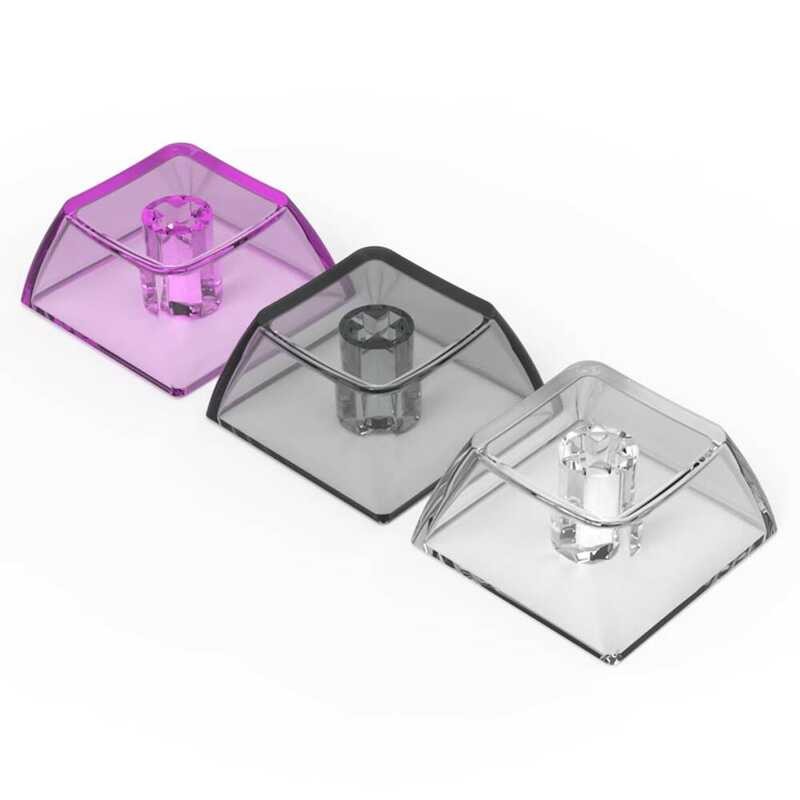 XDA Keycap Ultra Transparent Crystal Mechanical Keyboard 1U Translucent ...