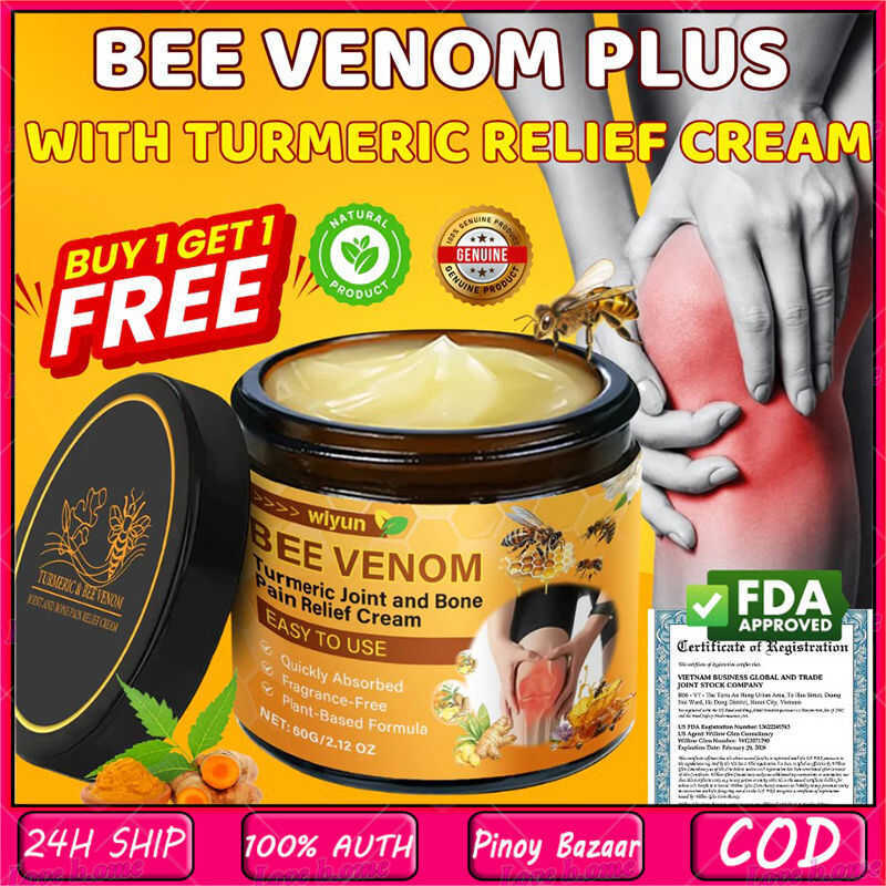 COD Bee Creambee Venom Turmeric Joint And Bone Pain Relief Cream ...