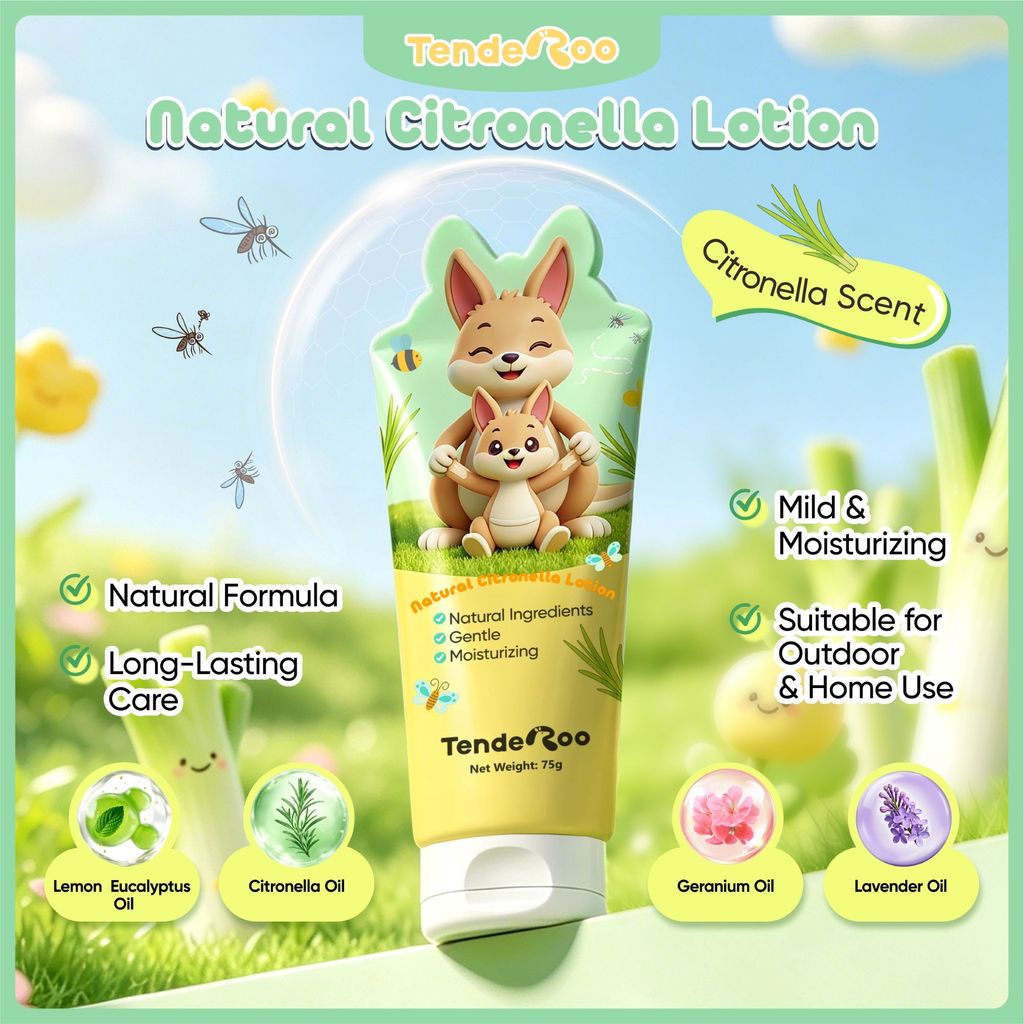 TendeRoo CitroFresh Body Lotion 75g – Natural Citronella Scent & Gentle ...