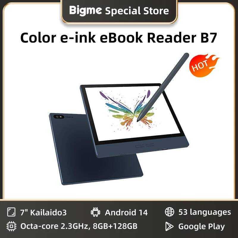 Bigme B7 Ebook Reader, 7-Inch Color E-Ink Screen Electronic Book ...