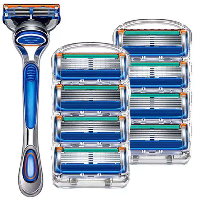 Upgraded Five-Blade Manual Shaver Head Universal Old Style 5-Blade Wind ...