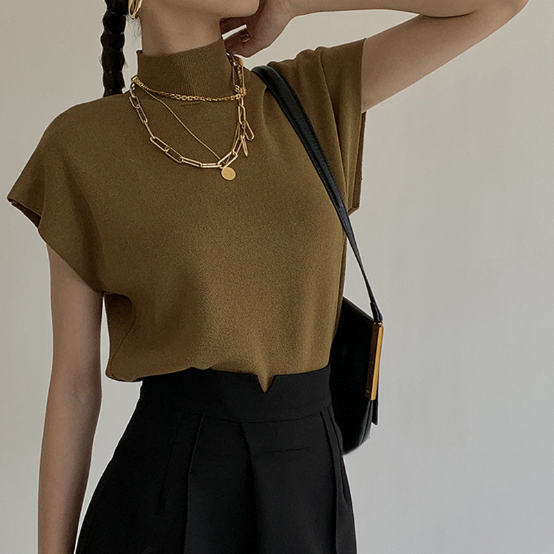 Turtle Neck Oversize Loose Knitted Top | Shopee Philippines