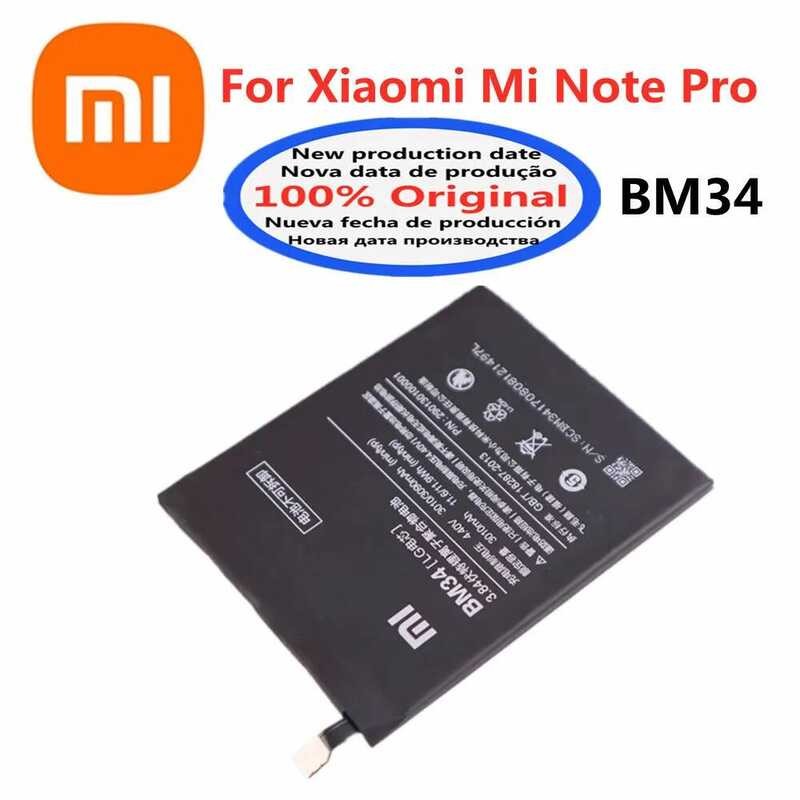 100% F5 Orginal Bm34 Battery For Xiaomi Mi Note Pro 4Gb RAM High ...