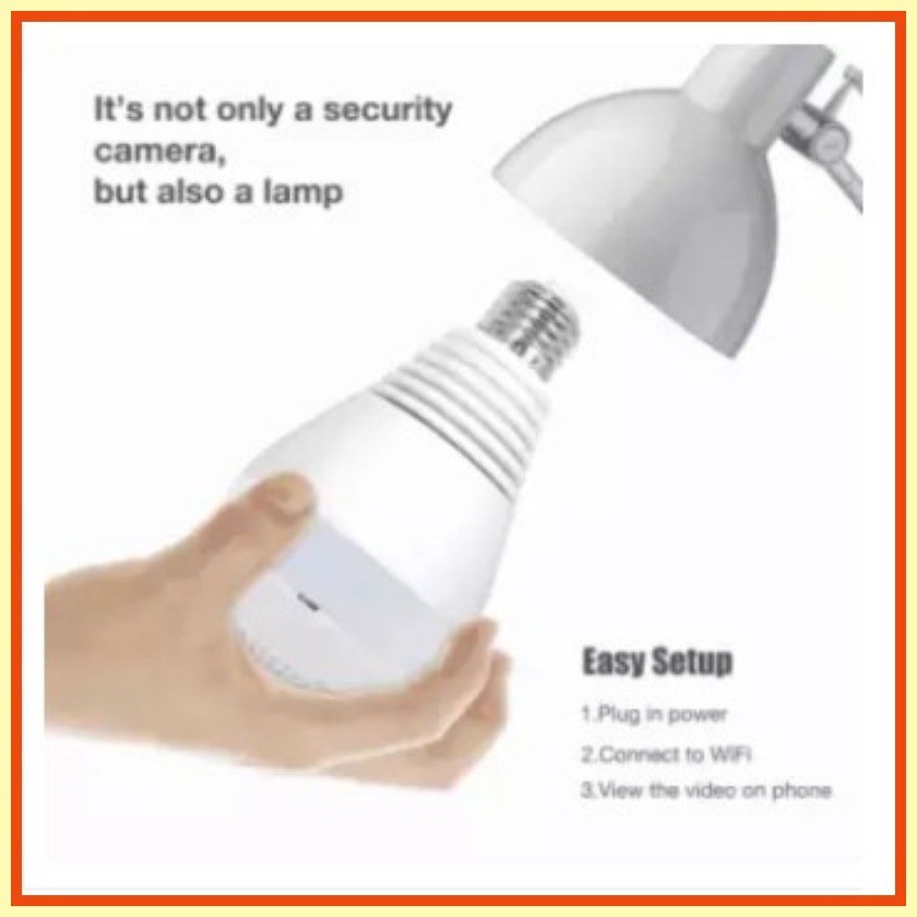 V380 LED Bulb Light WIFI Spy Camera Security Camera | Shopee Philippines