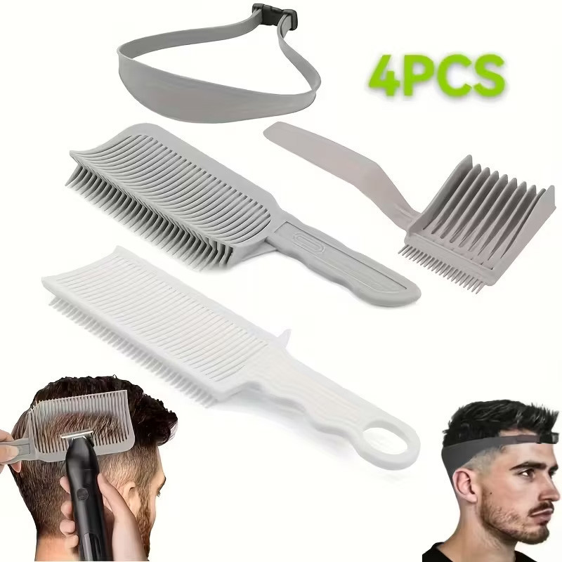 4PCS DIY Hair Trimming Template Haircut Band Breathable ...