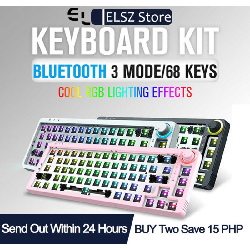 Tom680 Tm680 Mechanical Keyboard DIY Kit Hotswap 3 Modes Bluetooth ...