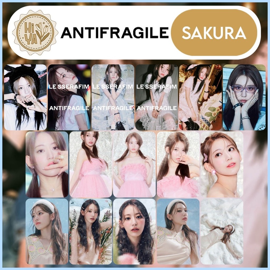 ◩ [UNOFFICIAL] LE SSERAFIM Antifragile Concept Photocard Set