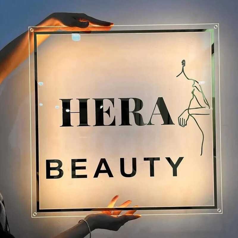 W Custom Neon Business Personalized Sign Metal Acrylic Lamp Backlit ...