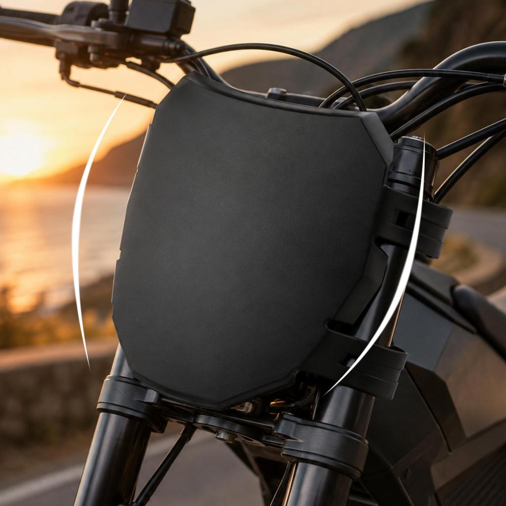 For SURRON S/X TALARIA STING Windshield‑ Matte Black PVC With 4 Cable ...