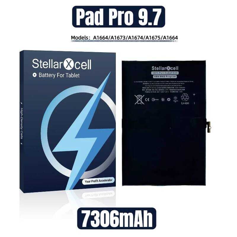 0 Stellarxcell 3 Tablet OEM BMS Flex Battery For Ipad Pro9.7 Pro10.5 ...