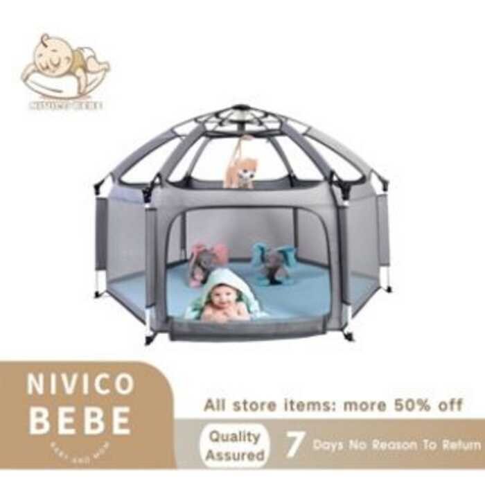 883 NIVICO BEBE Breathable Mesh Play Pen Tent Children's Tent Enclosed ...