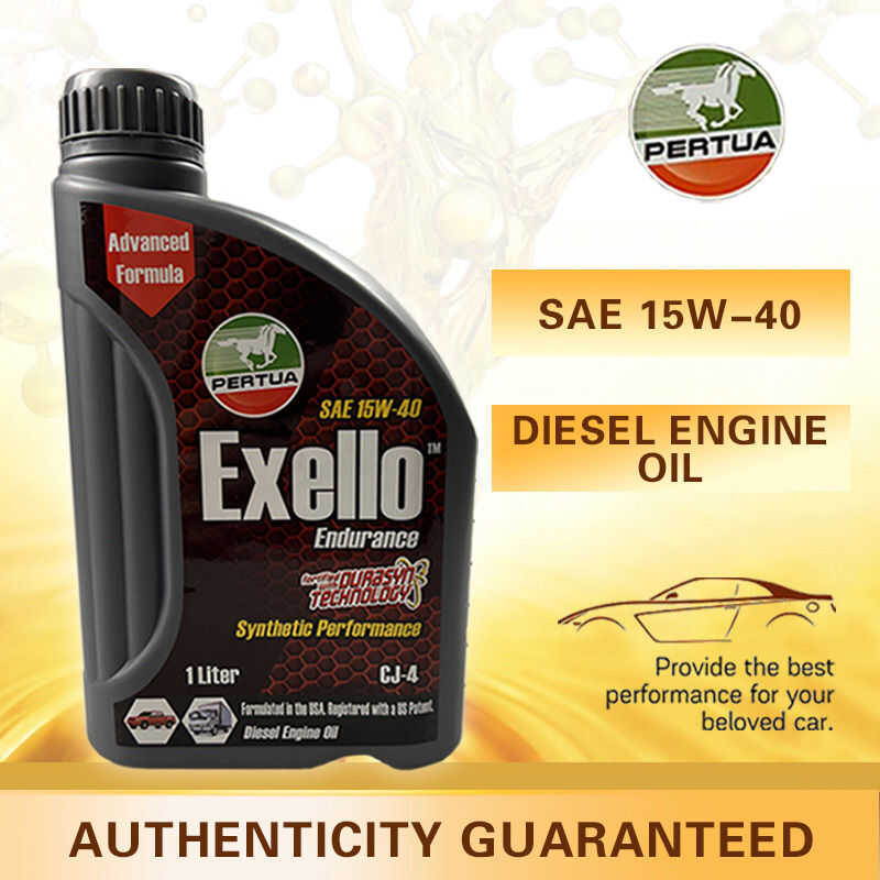 7 Pertua Exello 15W-40 Cj-4 1L | Diesel Engine Oil For Suv, Truck, Van ...
