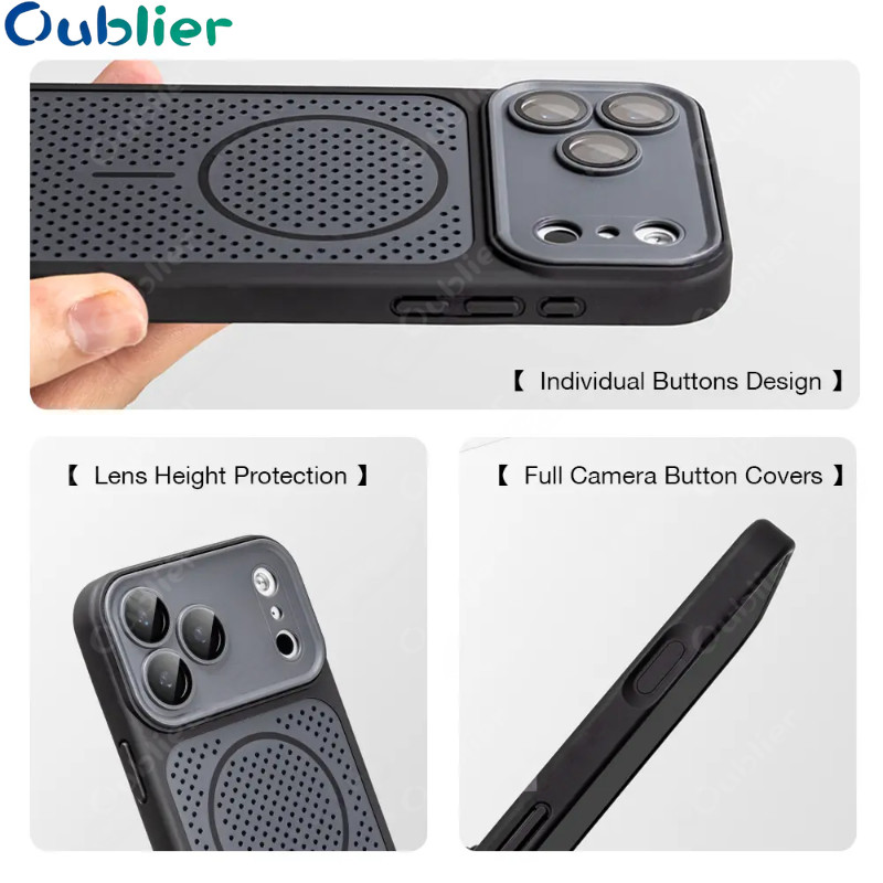 Cooling Magnetic Heat Dissipation Phone Case for iPhone 18 17 17e 16 ...