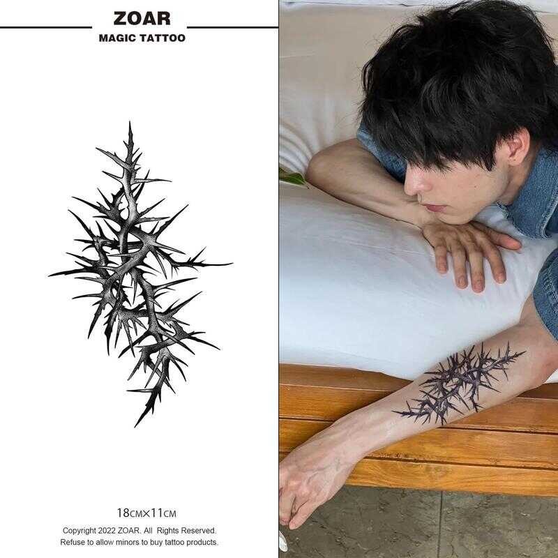 Pagpapadala Mula Bulacan Temporary Sticker Zoar-20【Thorns】Long-Lasting ...