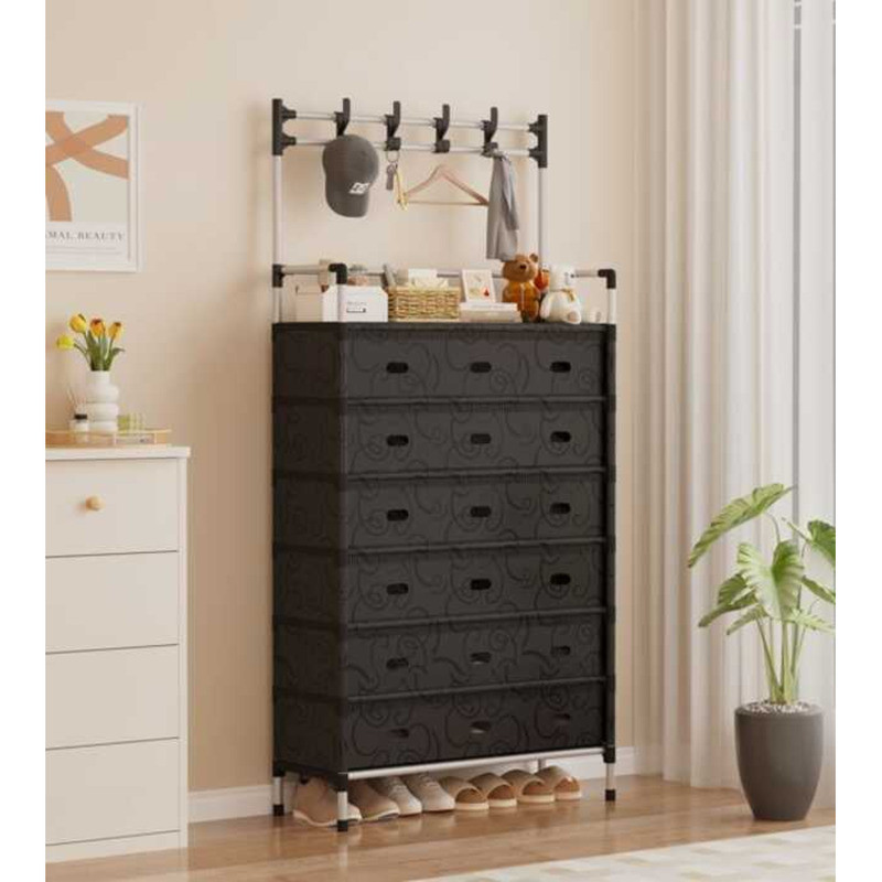 Plastic SUPERSALE Shoe Rack Soft Panel Shoe Cabinet With Steel Pipe ...