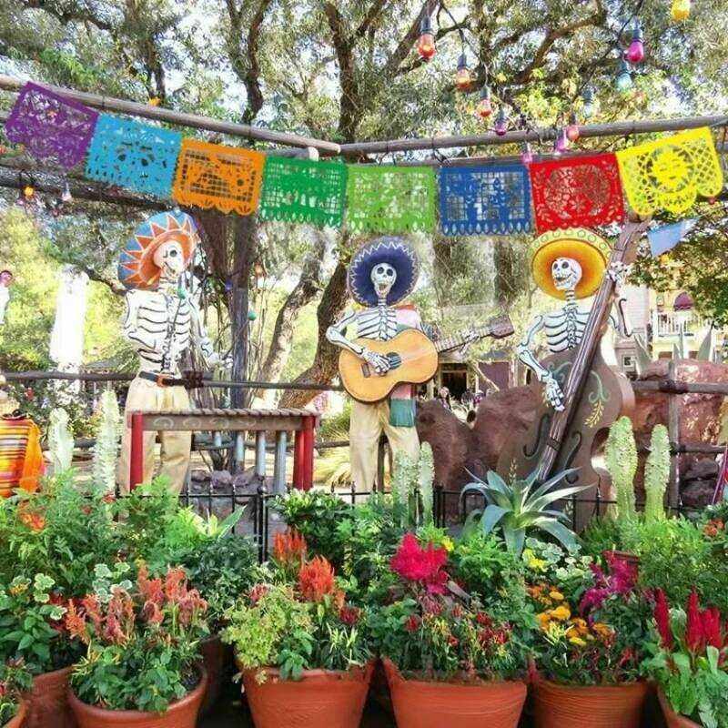 Mexican Theme Party Favors Decoration Pattern Square Banner Decorated ...