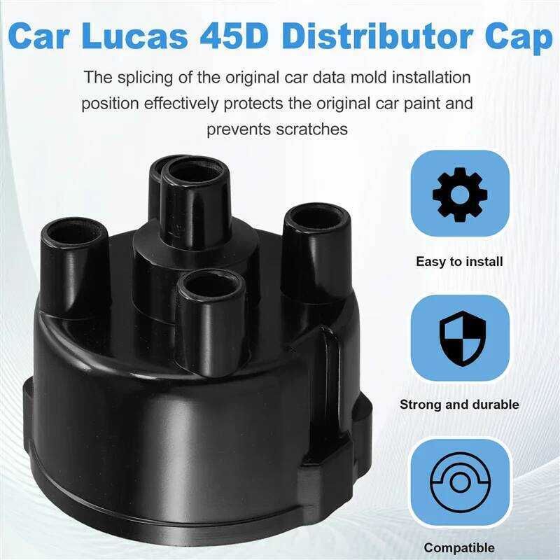 A Car Lucas 45D 45D4 Distributor Cap For Austin Mini MG MGB 1974-1980 ...