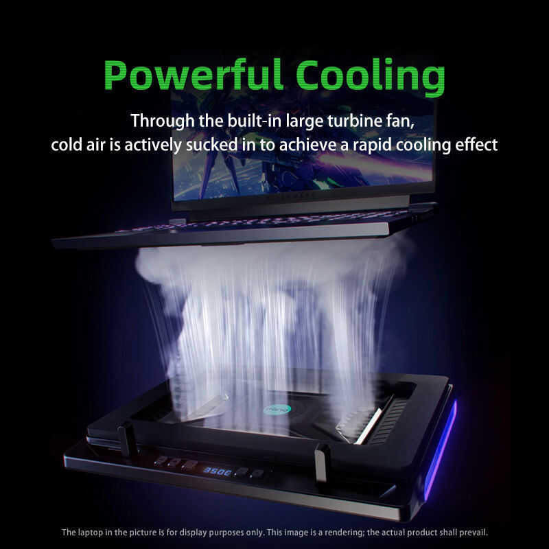 Llano V10 Cooler RGB Laptop Pad Stand Fan Fast Cooling Computer gaming ...