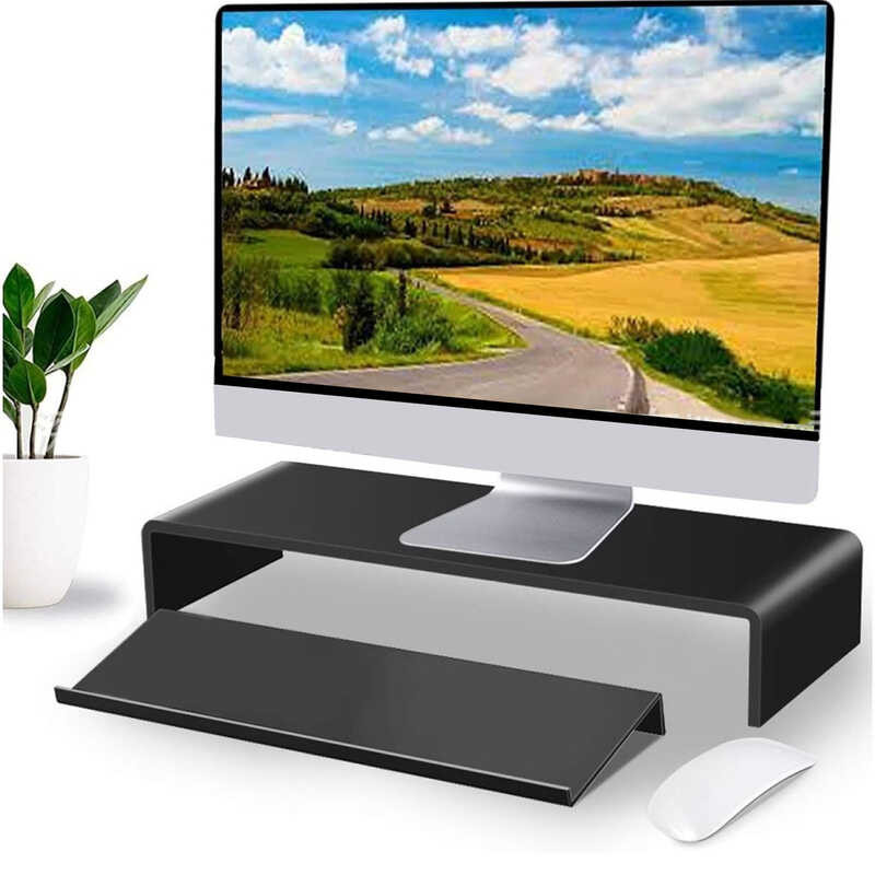 Keyboard Riser Computer Keyboard Holder Tilted Polished Finish for ...