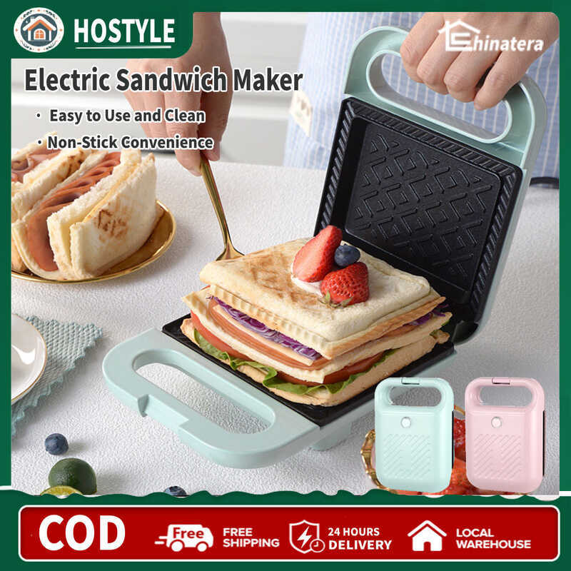 Electric Sandwich Maker Bread Presser With Non-Stick Coating Panini ...