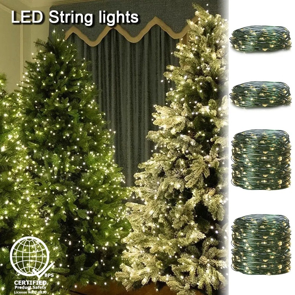 8 Mode USB String Lights, Waterproof Fairy Lights (10-40M) with Remote ...