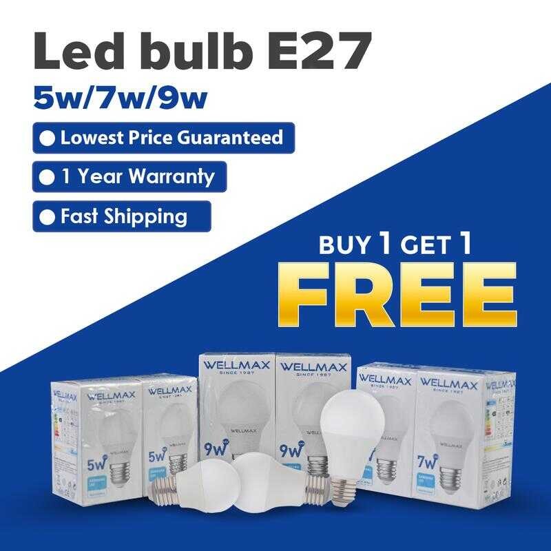 Buy Take 1 WELLMAX E27 LED Light Bulb Gen.8 6500K Daylight 1C | Shopee ...
