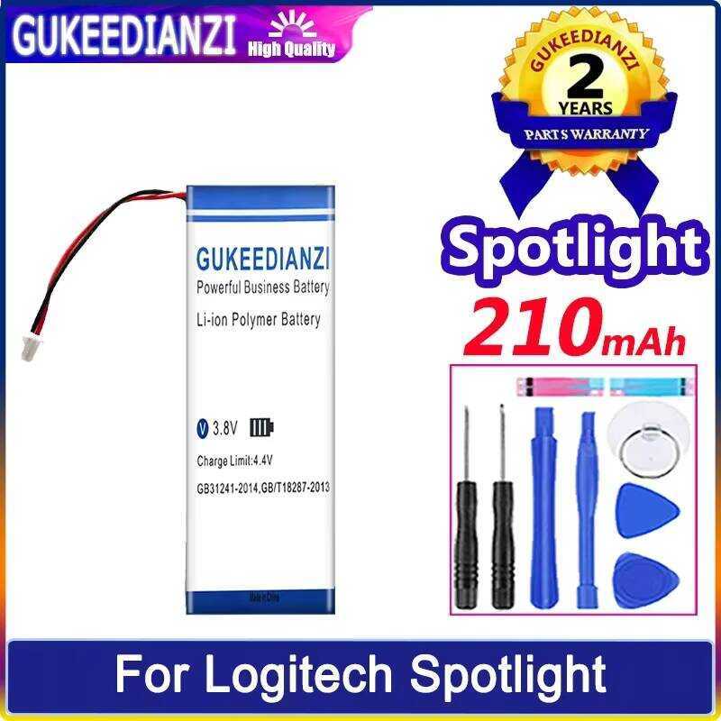 210mAh Presentation Remote Control Battery For Logitech Spotlight Long ...