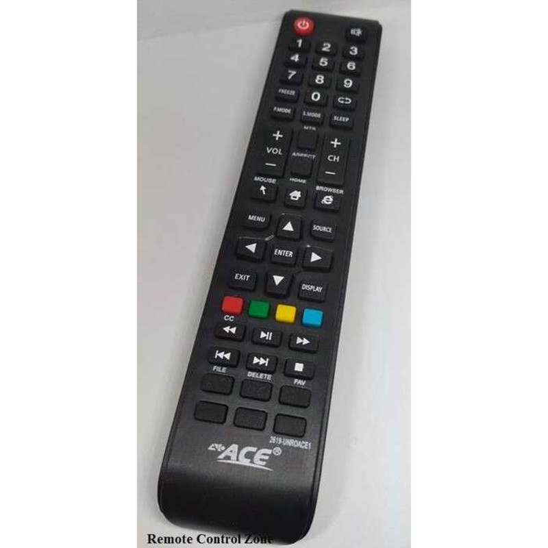 Ace Smart Tv Remote Control 2619-Unroace1 For 2019 Model 3 | Shopee ...