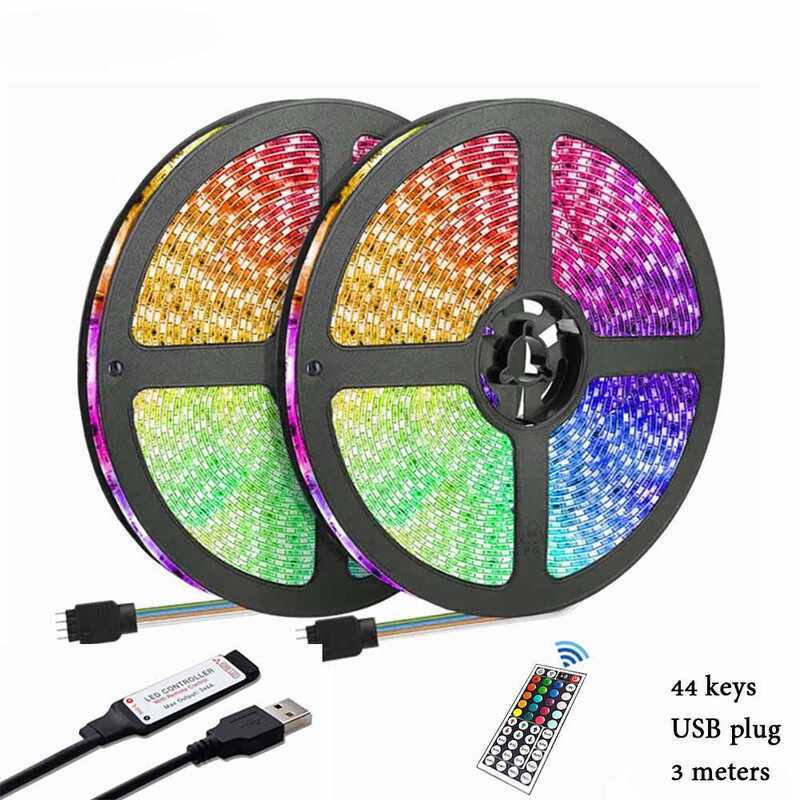 3M LED Symphony Light String 44-Key Remote Control USB Plug Bedroom ...