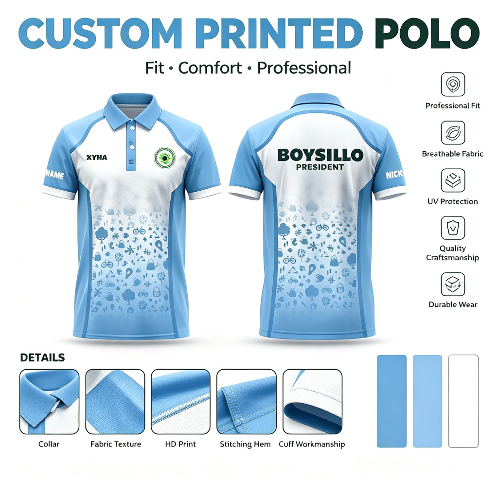 Free Custom Name & Logo Full Sublimation Polo Shirt 2026 Trending Group ...