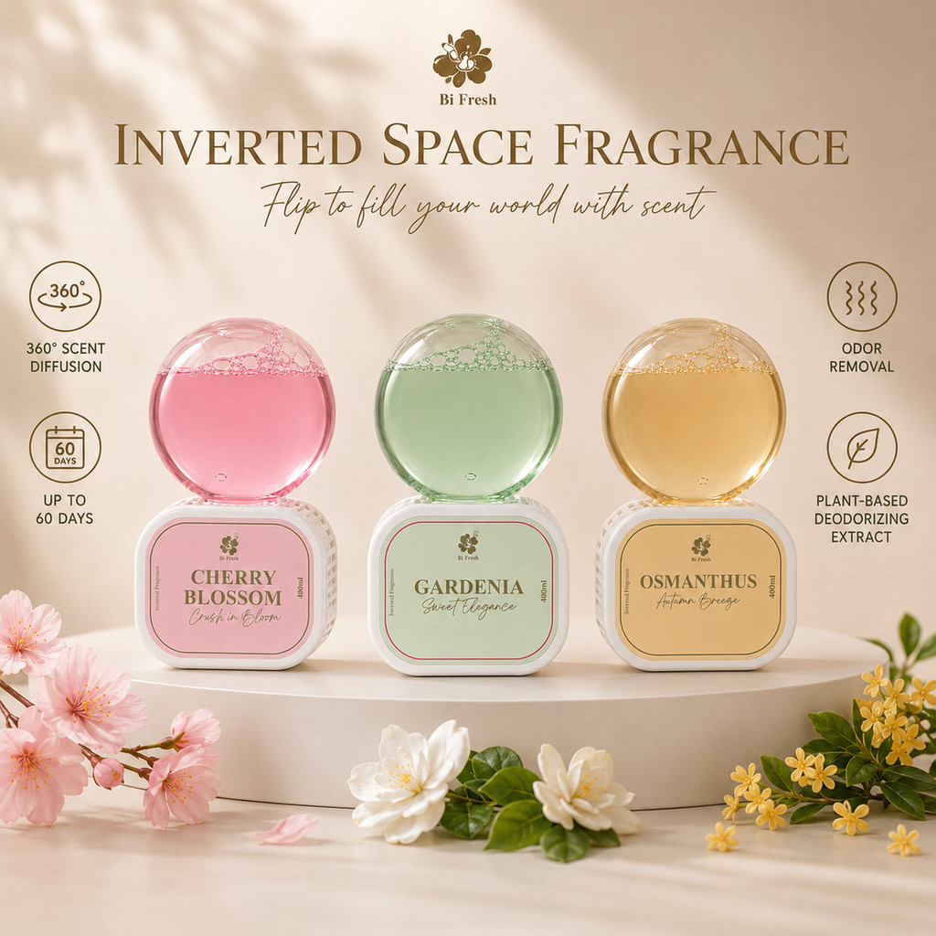 400ML Inverted Aromatherapy Space Fragrance 360° Scent Diffuser Bedroom ...