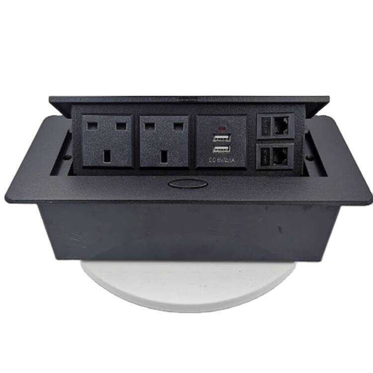 Hidden Conference Table Slow-Rise Pop-Up USB Network Outlet British ...