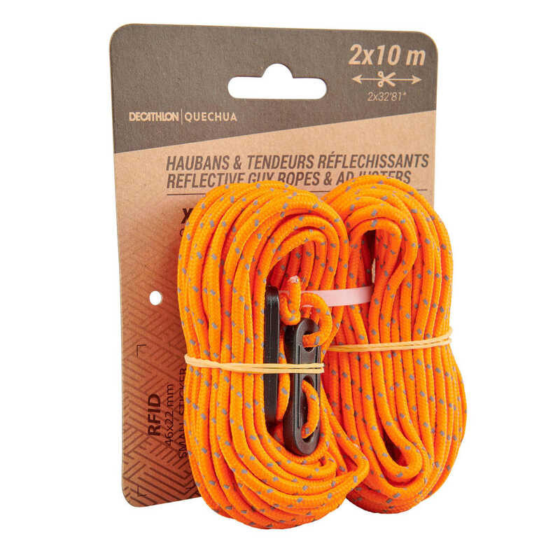 Decathlon Quechua 2 Ropes And 4 Reflective Guy Lines For Tents A20 ...