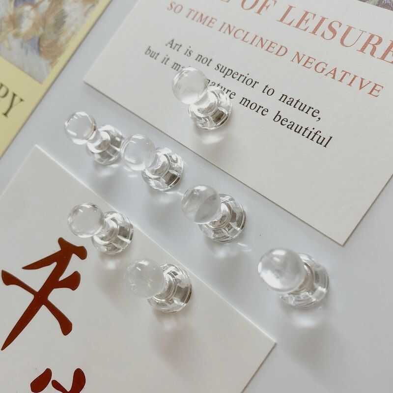 Transparent Magnetic Push Pins Refrigerator Magnets Sealing Magnetic ...