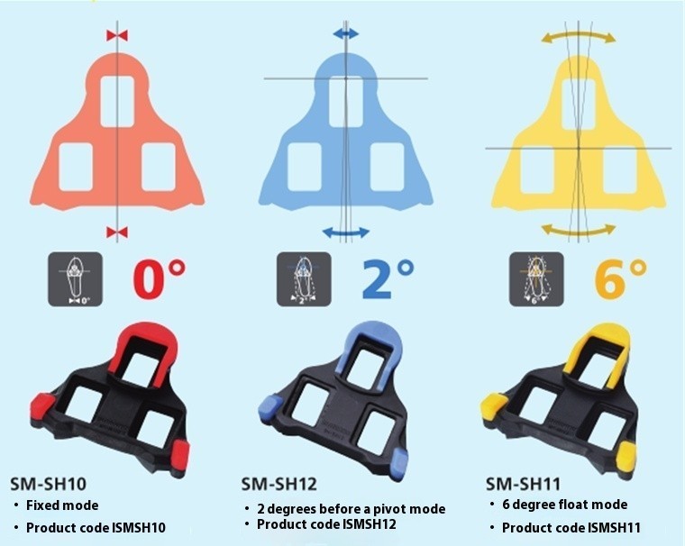 Shimano SH11 Cleats Set SPD SL Road Bike Self-locking Pedals Cleats ...