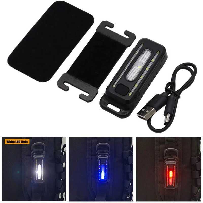 2 Tactical 3 Flashlight EDC Portable Mini Light Helmet Signal Camping ...