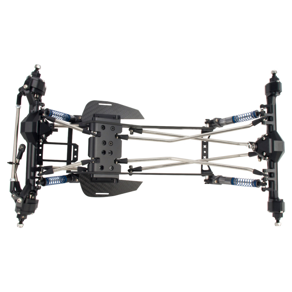 High Clearance Carbon Fiber LCG Chassis Kit with Transmission Shocks ...